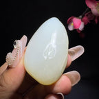 和田玉籽料挂件莲花观音（40.7g）