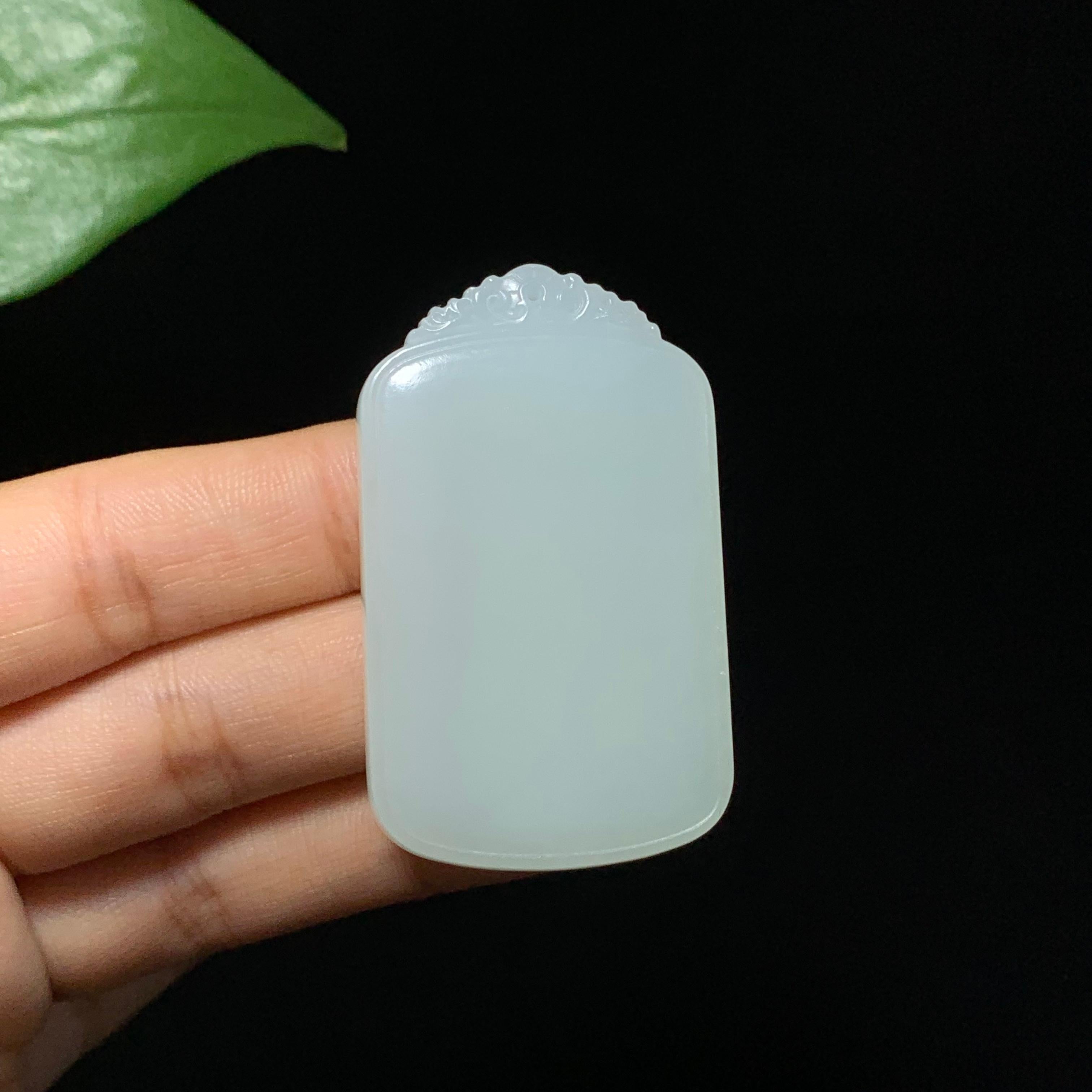 精品和田山料白玉无事牌（36.0g）