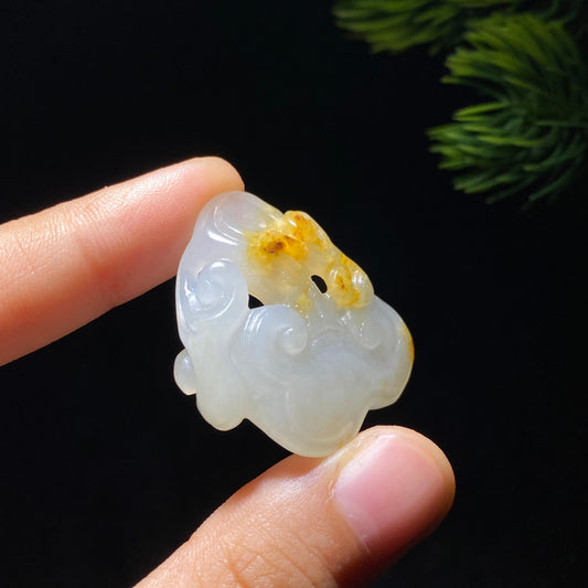 和田玉籽料如意挂件（10.1g）