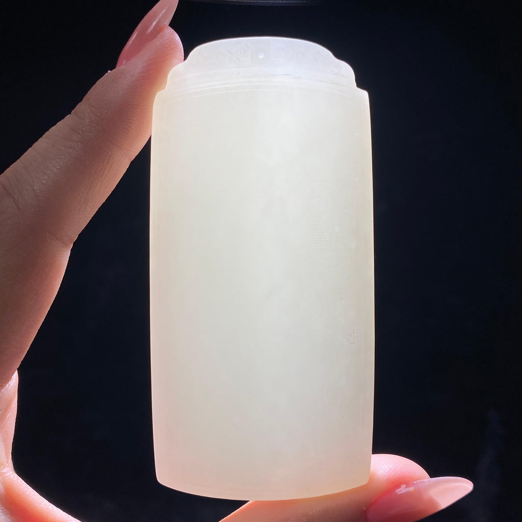 和田玉白玉平安无事牌（78.0g）