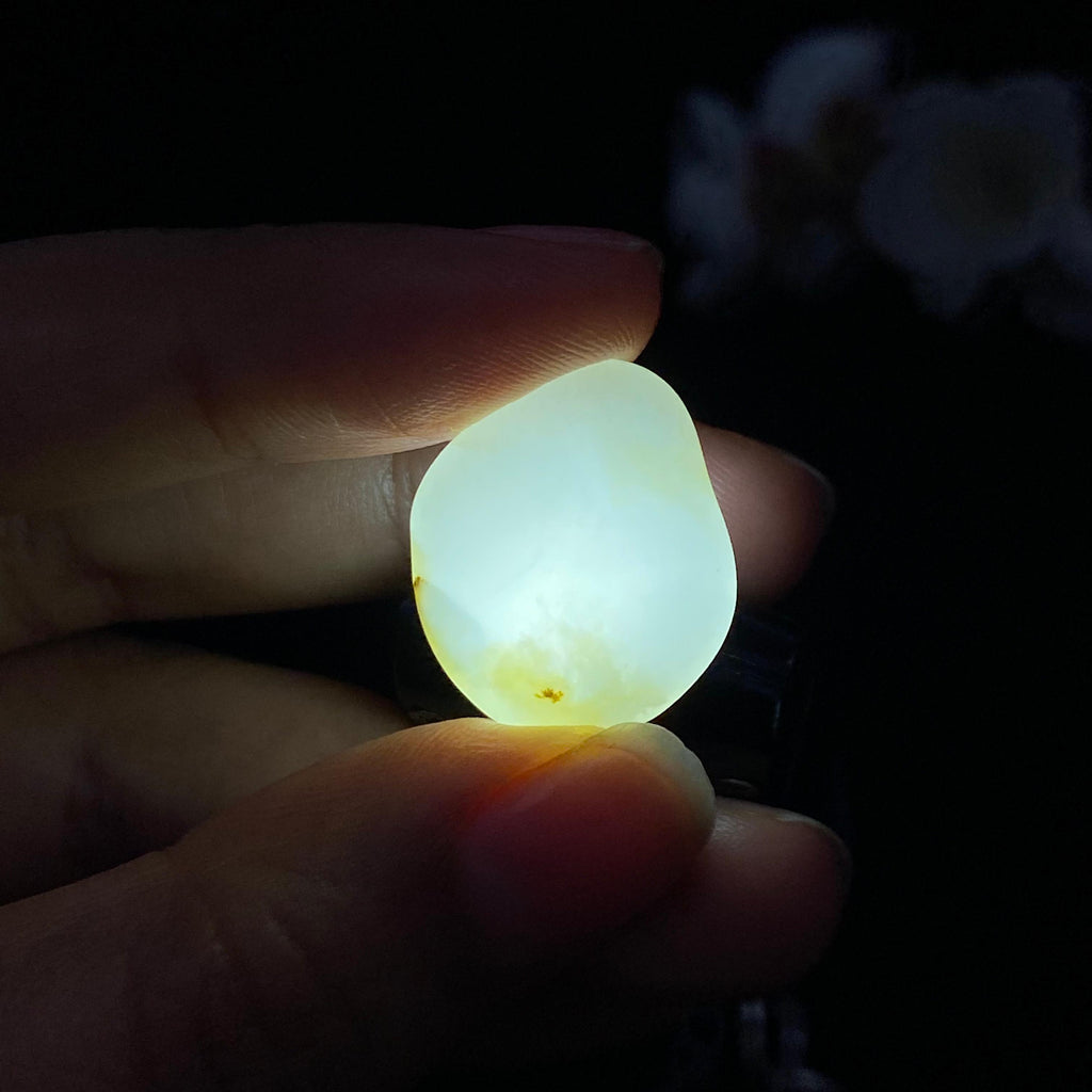 和田玉白玉籽料戒面籽（4.1g）