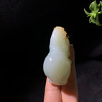 和田糖白玉马到成功手把件（79.0g）