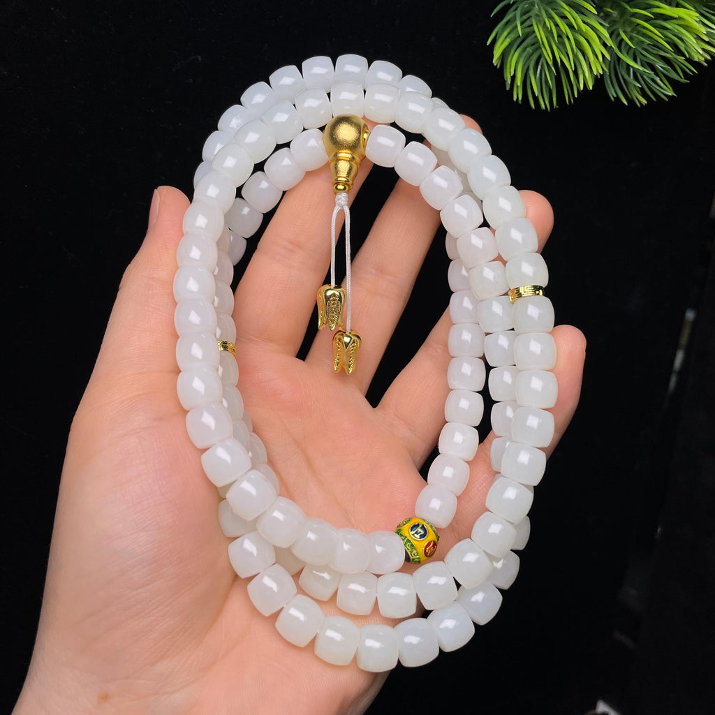 和田玉白玉直切项链（146.0g）