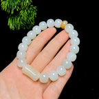 和田玉籽料老型珠手串（46.4g）