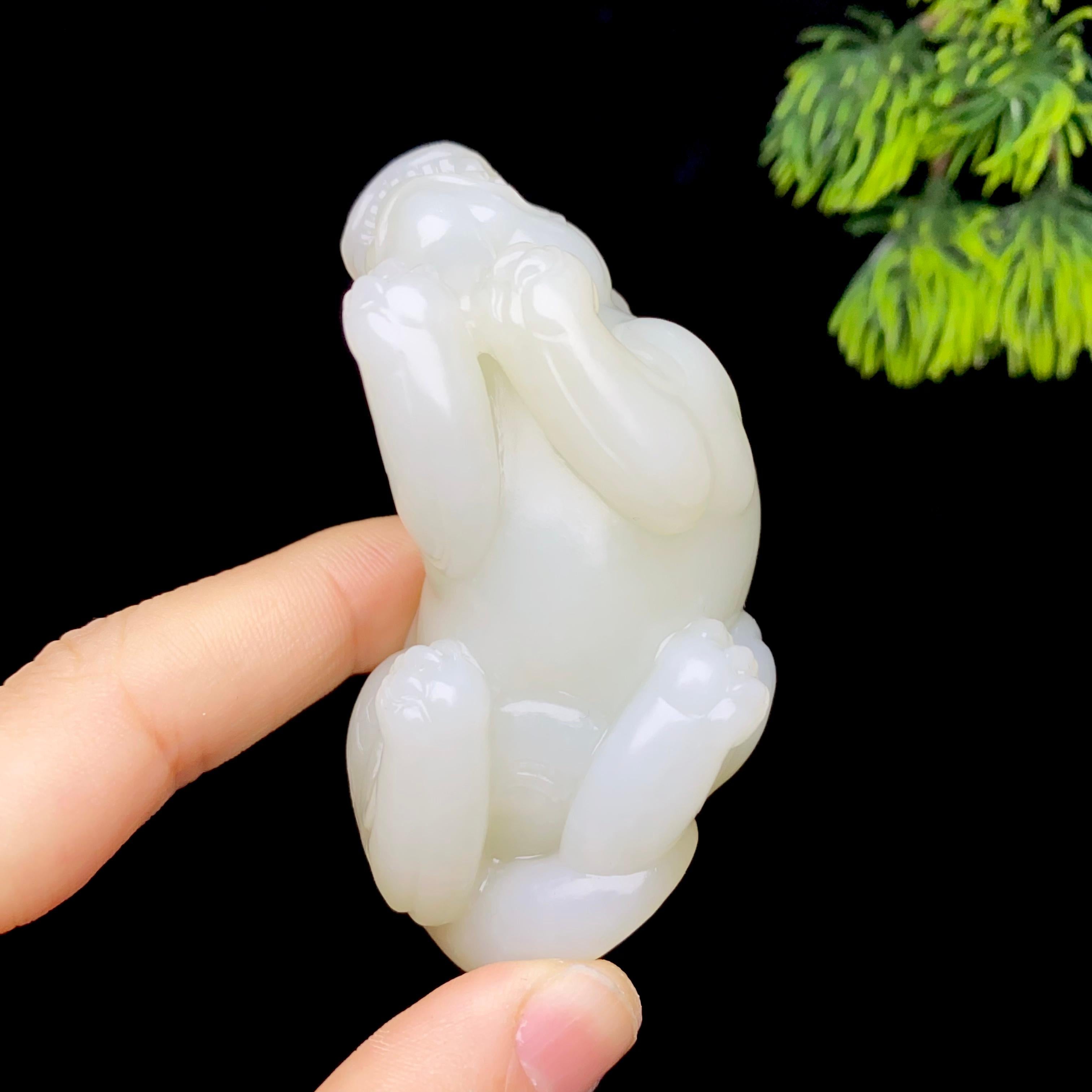 和田玉籽料貔貅（128.9g）