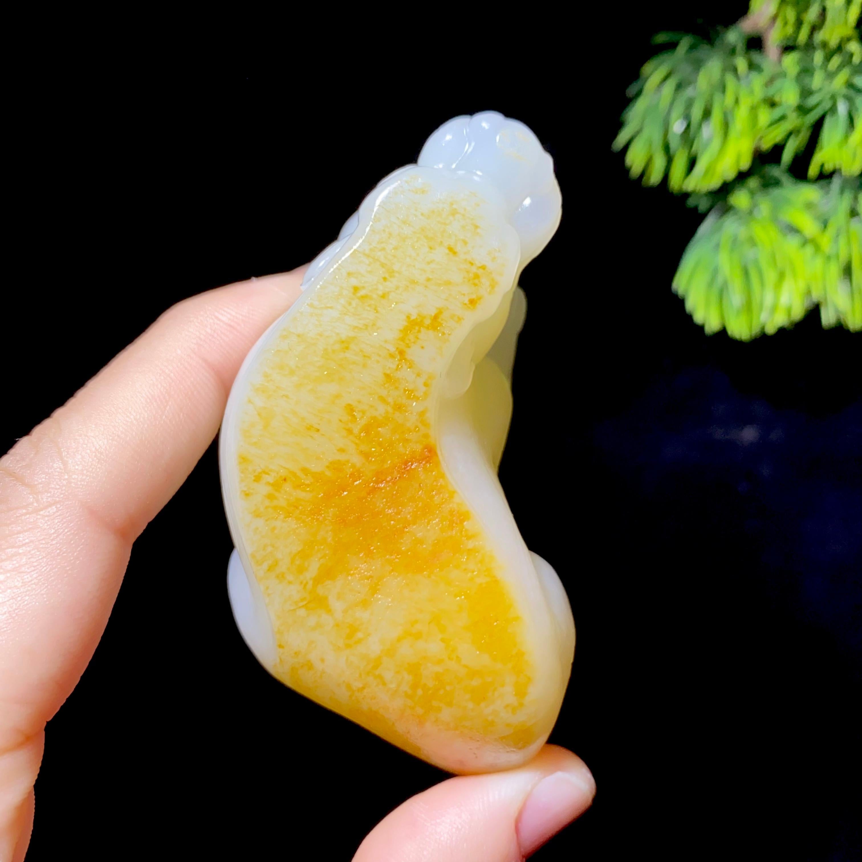 和田玉籽料貔貅（128.9g）