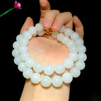 和田精品白玉圆珠项链（105.7g）