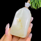 和田玉籽料无事牌（55.5g）