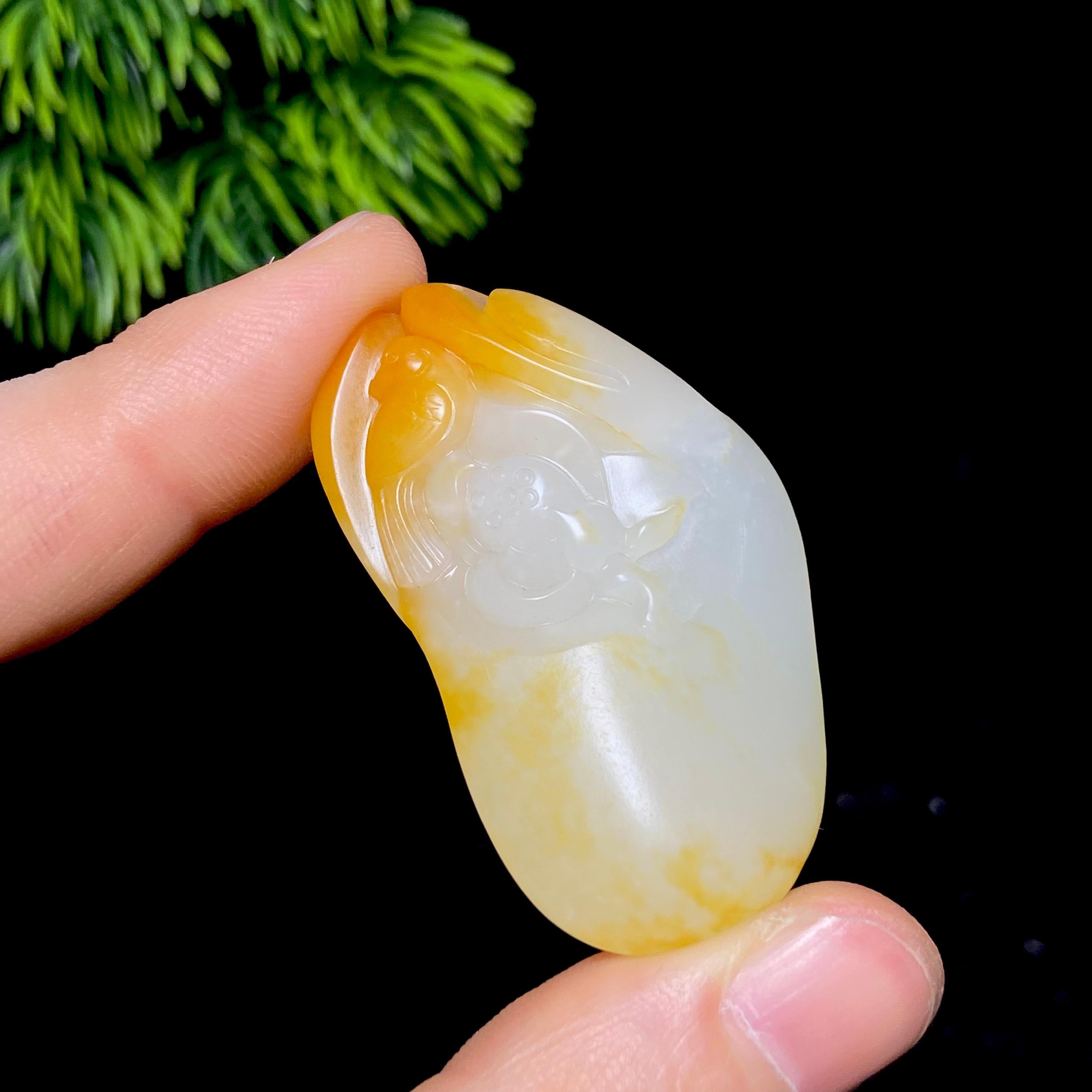 和田玉籽料喜事连连（23.8g）