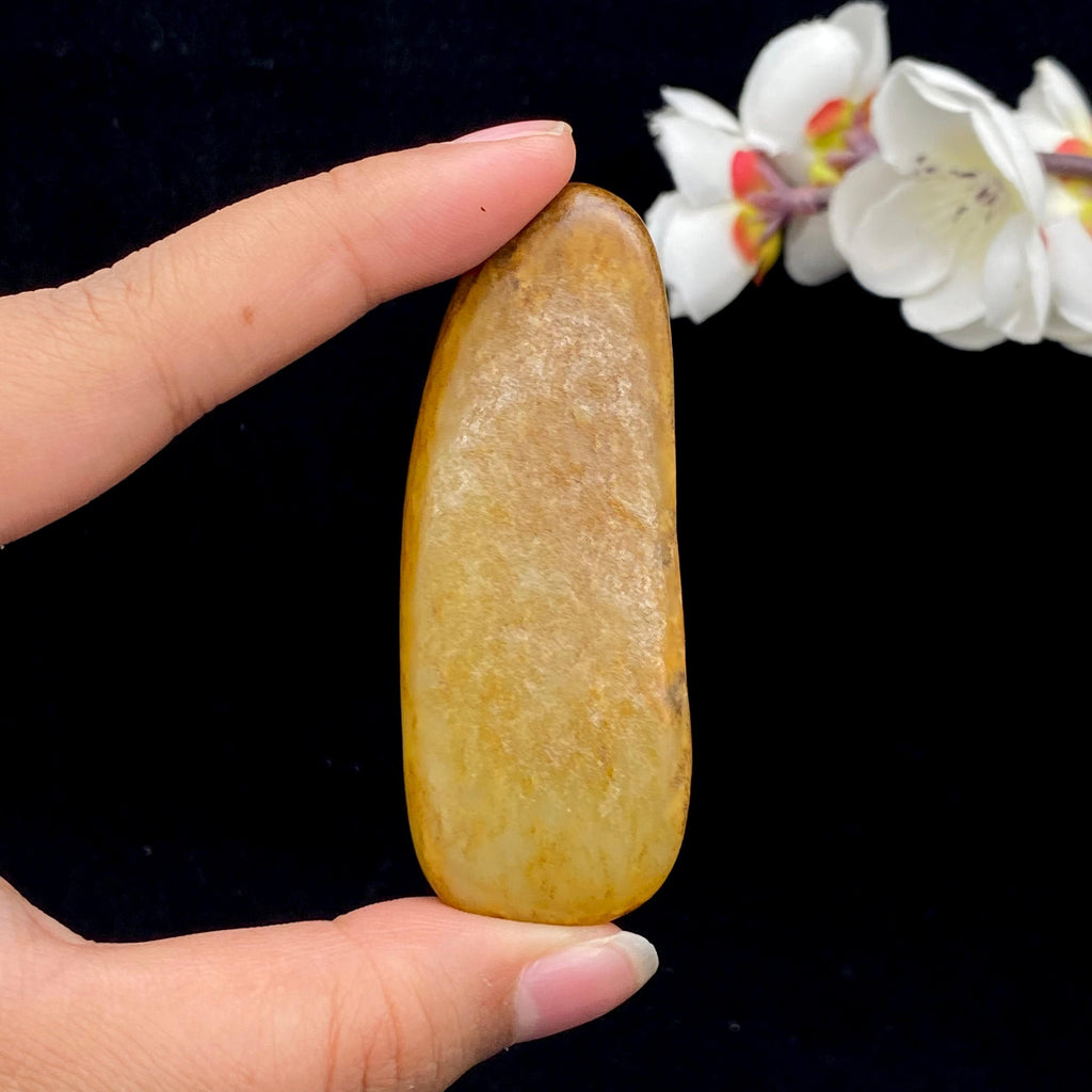 和田玉黄沁皮籽料大挂件（39.1g）