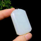 和田玉白玉无事牌（32.1g）