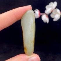 和田玉聚红皮籽料挂件（46.4g）