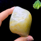 和田玉洒金皮籽料手把件（155.52g）