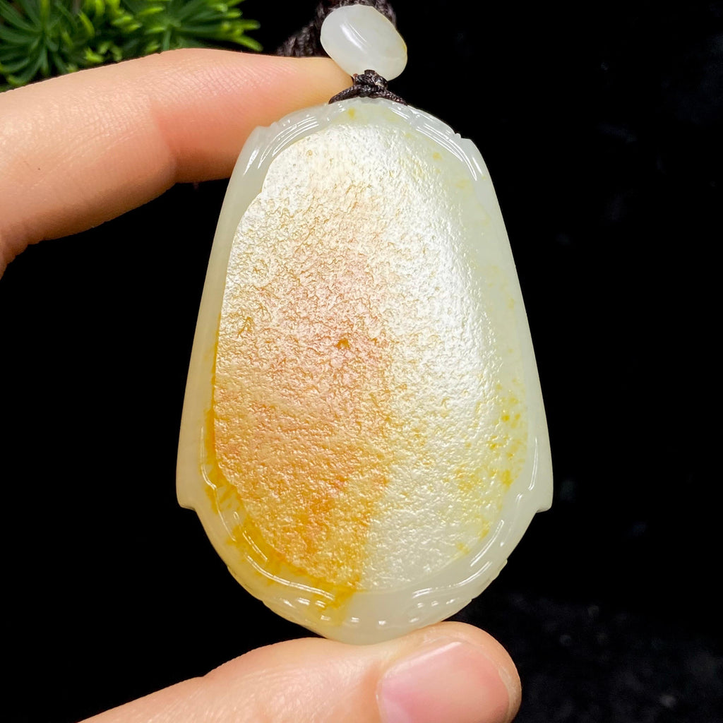 和田玉籽料仿古无事牌（58.0g）
