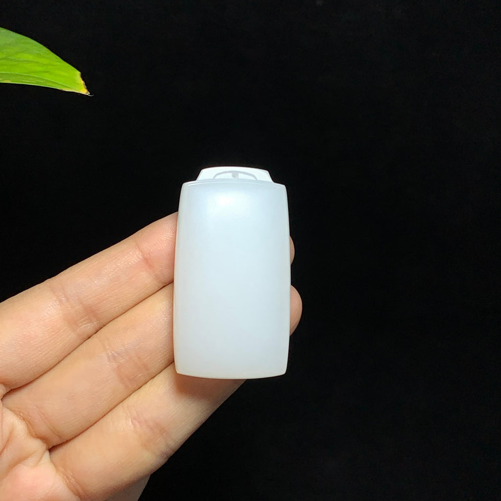 和田山料白玉无事牌挂件（40.0g）