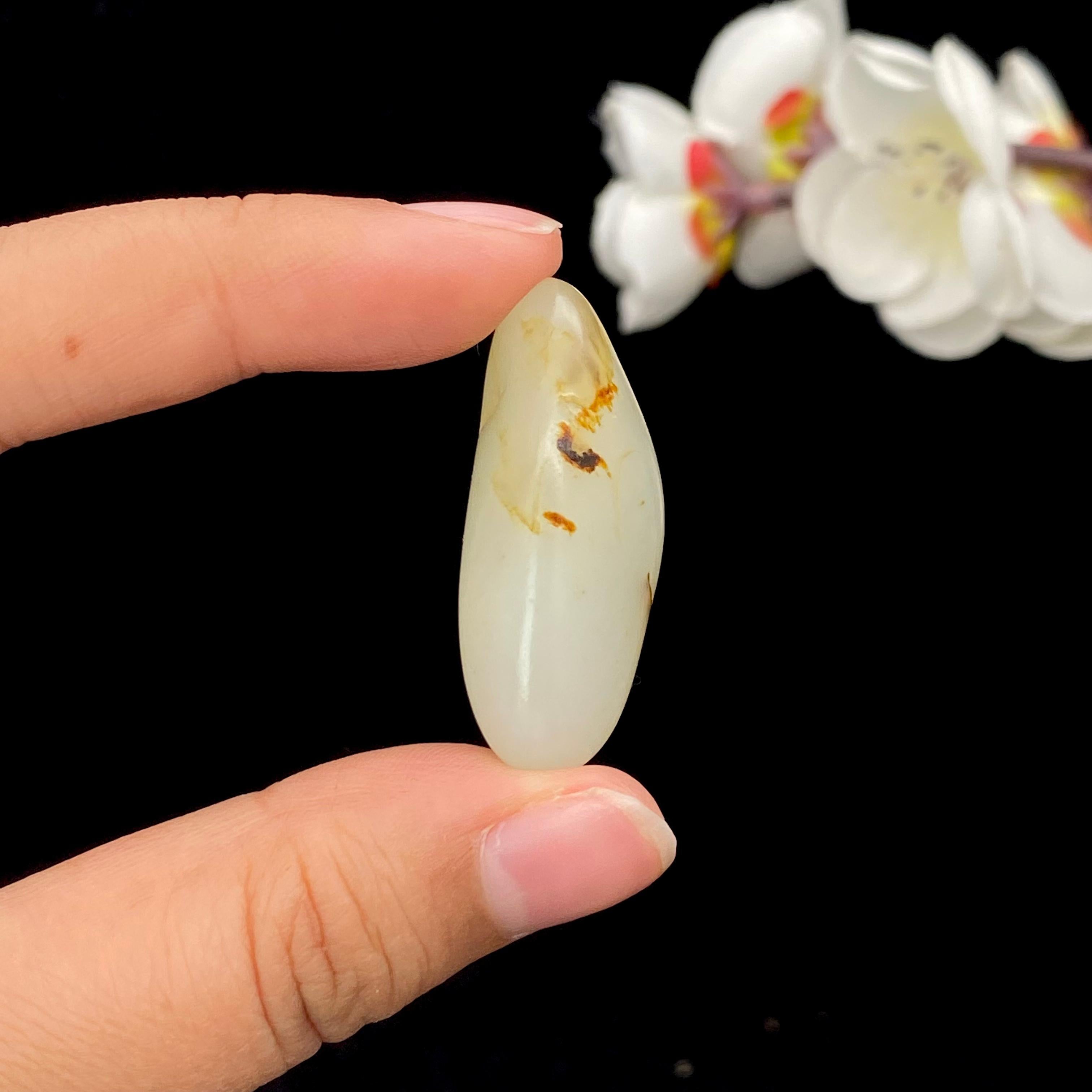 和田玉洒金皮籽料吊坠籽（13g）