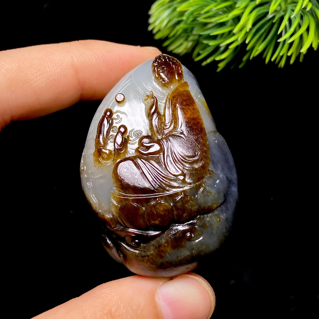 和田玉籽料阿敏陀佛（55.0g）
