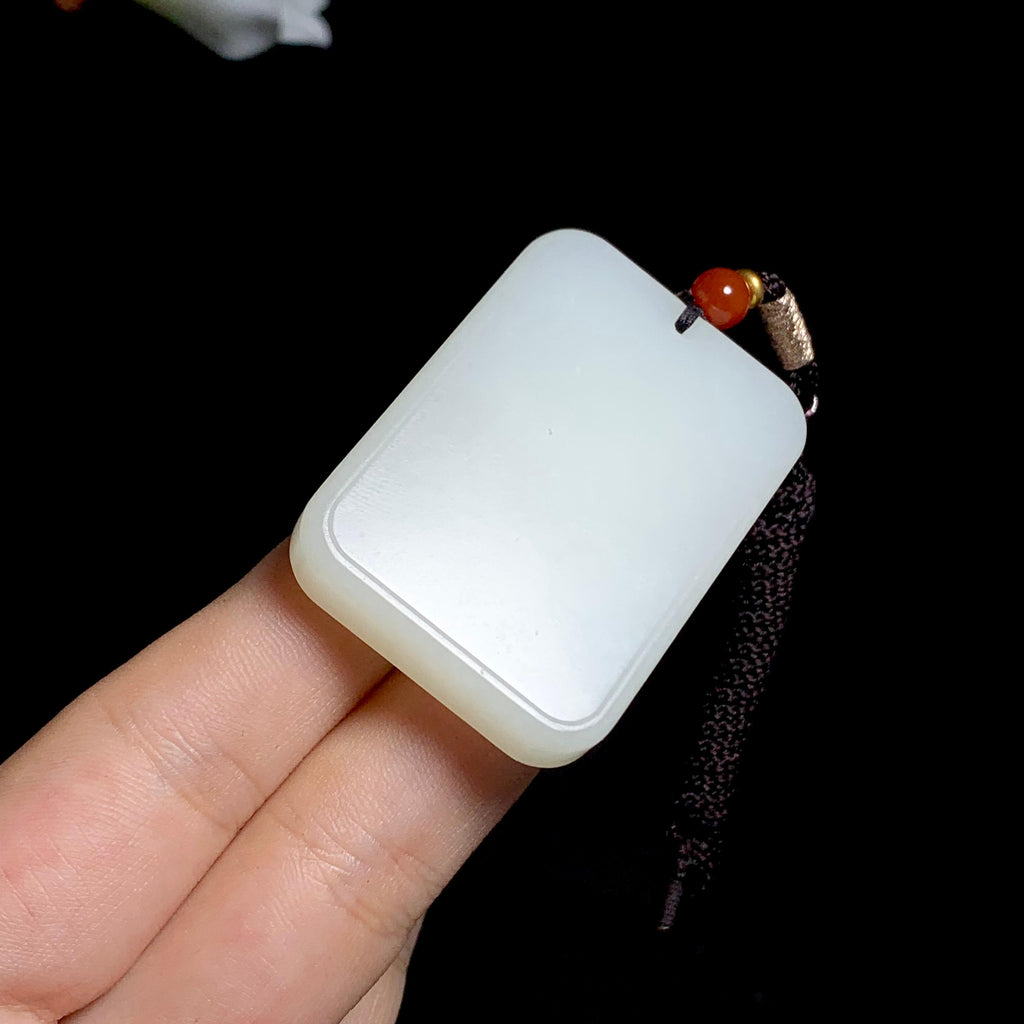 和田白玉无事牌（36.5g）