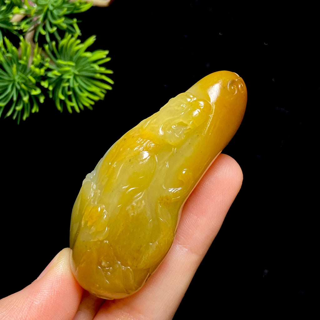 和田玉籽料老虎挂件（64.8g）