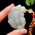 和田玉籽料貔貅把件（102.2g）