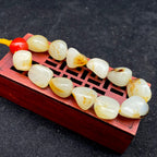 和田玉洒金皮【精品手串】（43.9g）