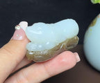 和田玉糖白羊脂玉旺财（47.5g）