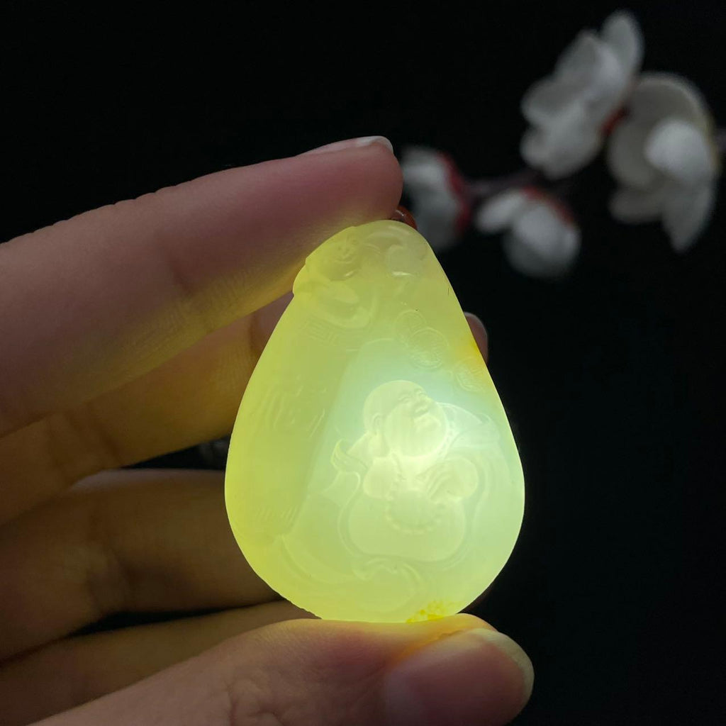 和田玉白玉籽料【佛公】挂件（20.7g）