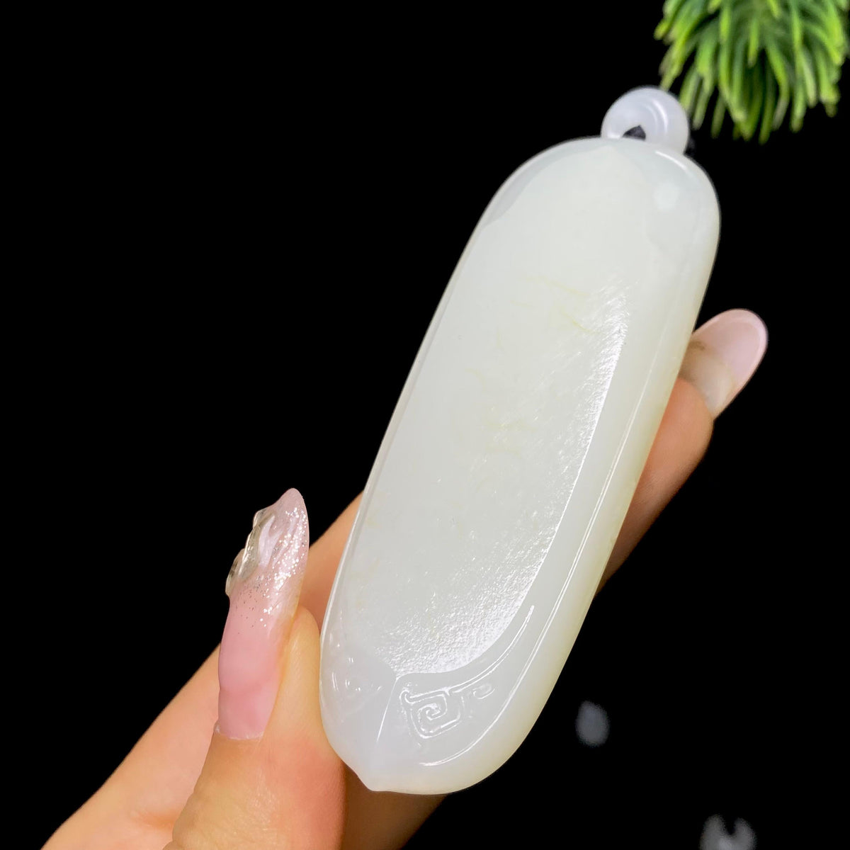 和田玉籽料无事牌（58.5g）