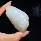 和田玉籽料手把件太平有象（161.7g）
