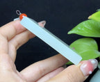 和田玉带翠平安无事牌（79.5g）