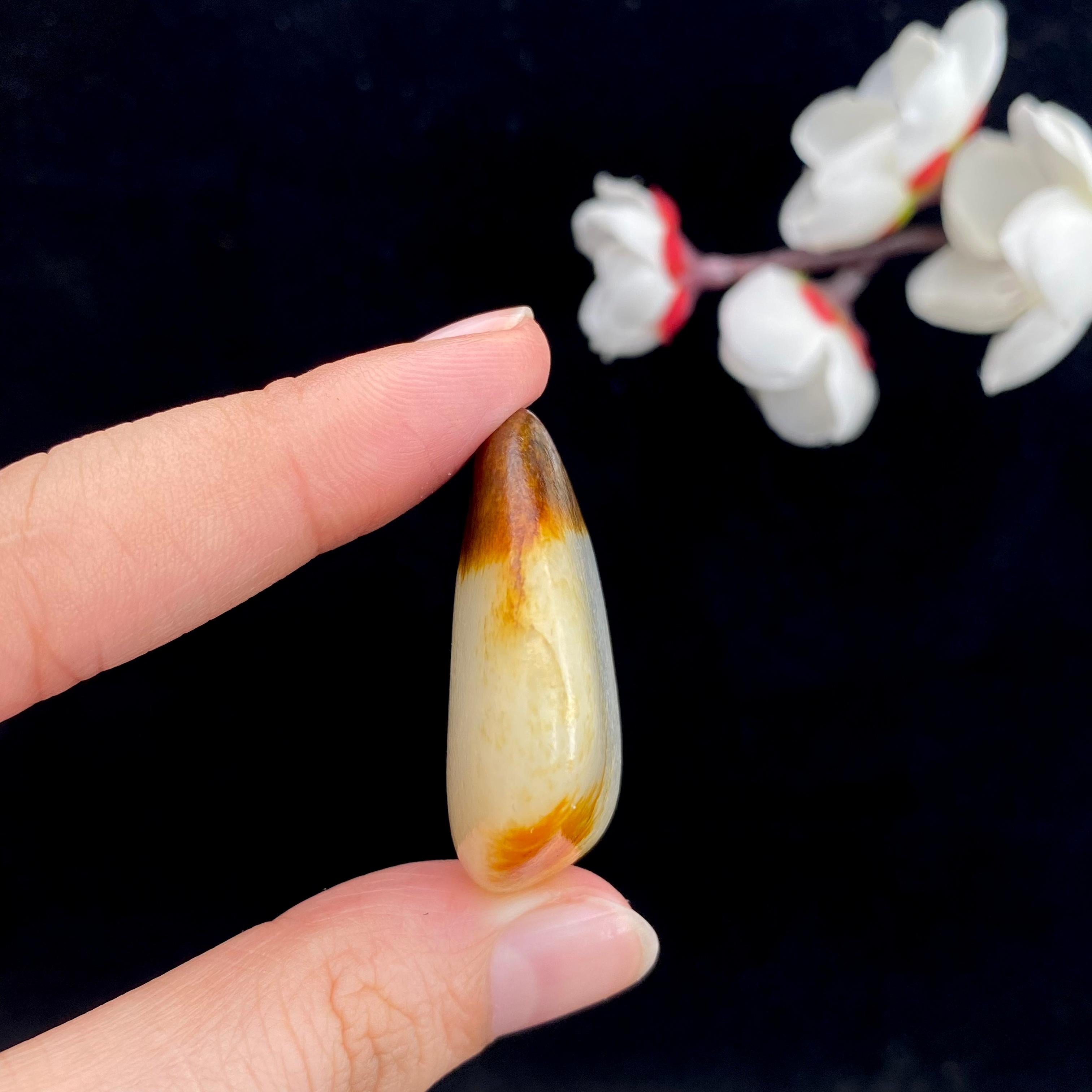 和田玉聚黄皮籽料原石（19.1g）