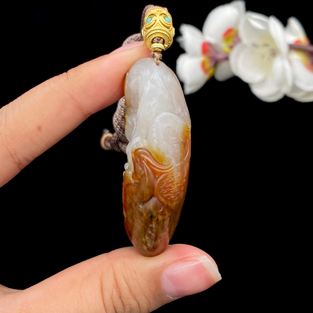 和田玉籽料【龙牌】（45.8g）