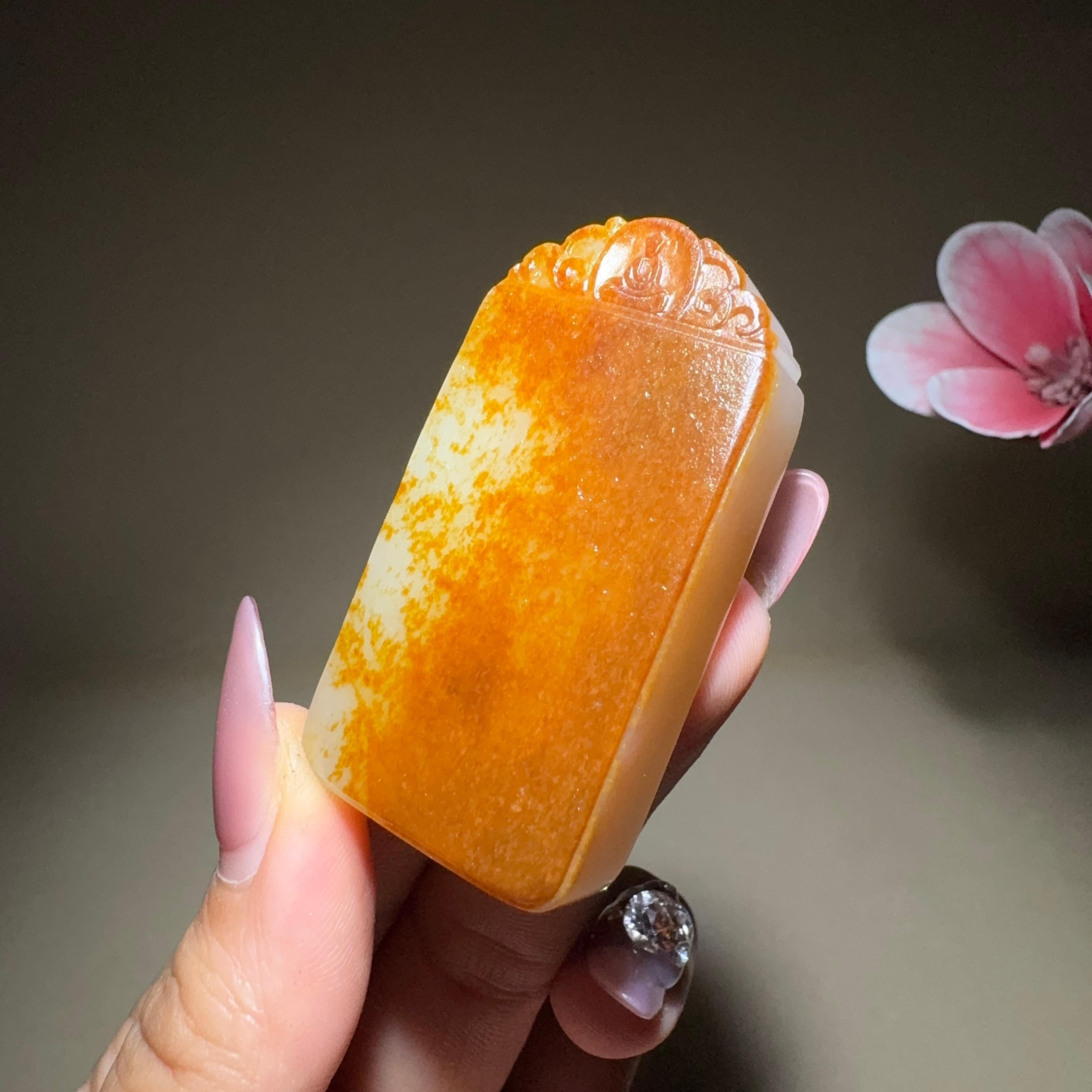 和田玉籽料平安无事牌（49.5g）