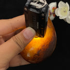 和田玉满红沁皮籽料原石（249.3g）