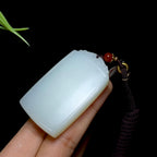和田白玉平安无事牌（43.4g）