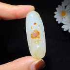 精品和田玉籽料寿星挂件（15.4g）