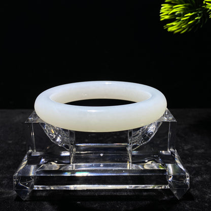 和田玉羊脂白玉手镯（56.41g）