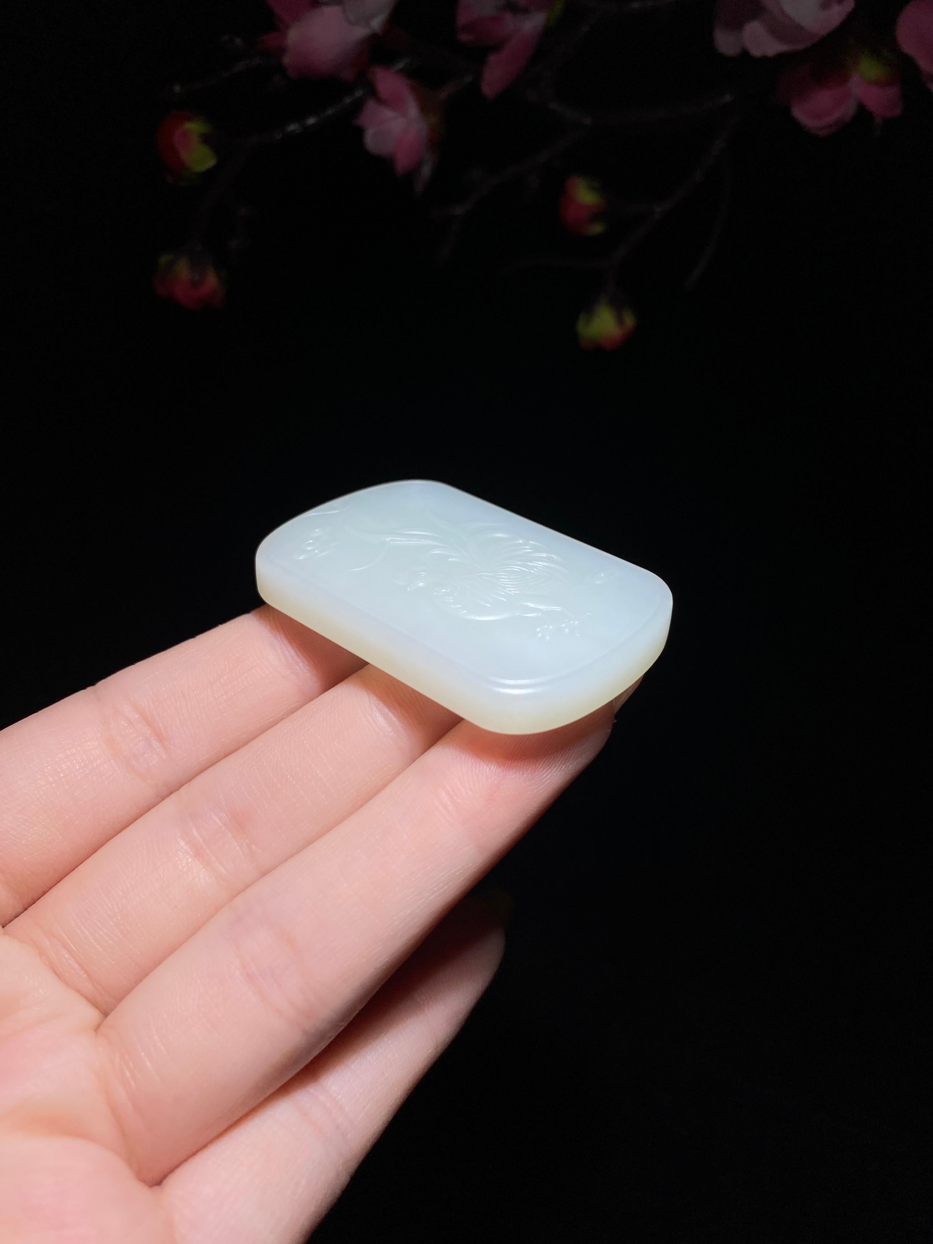 和田玉山料白玉鸡（27.3g）