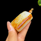 和田玉籽料无事牌（50.2g）