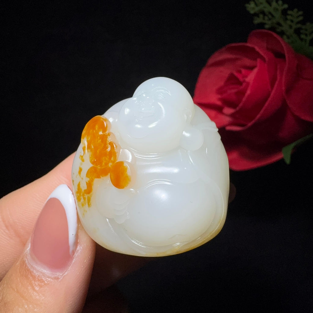 传世级和田玉籽料佛公挂件（43.8g）