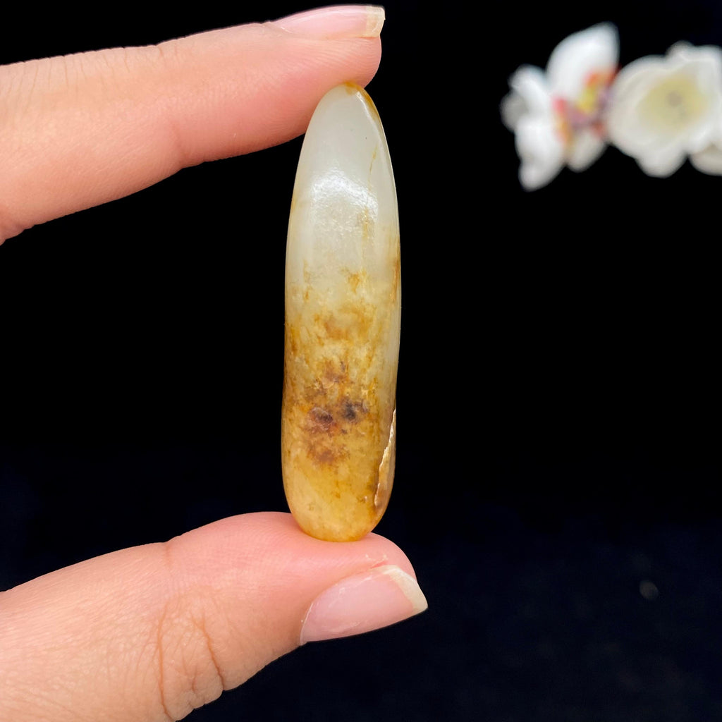 【超值推荐】和田玉聚黄皮籽料吊坠籽（13.3g）
