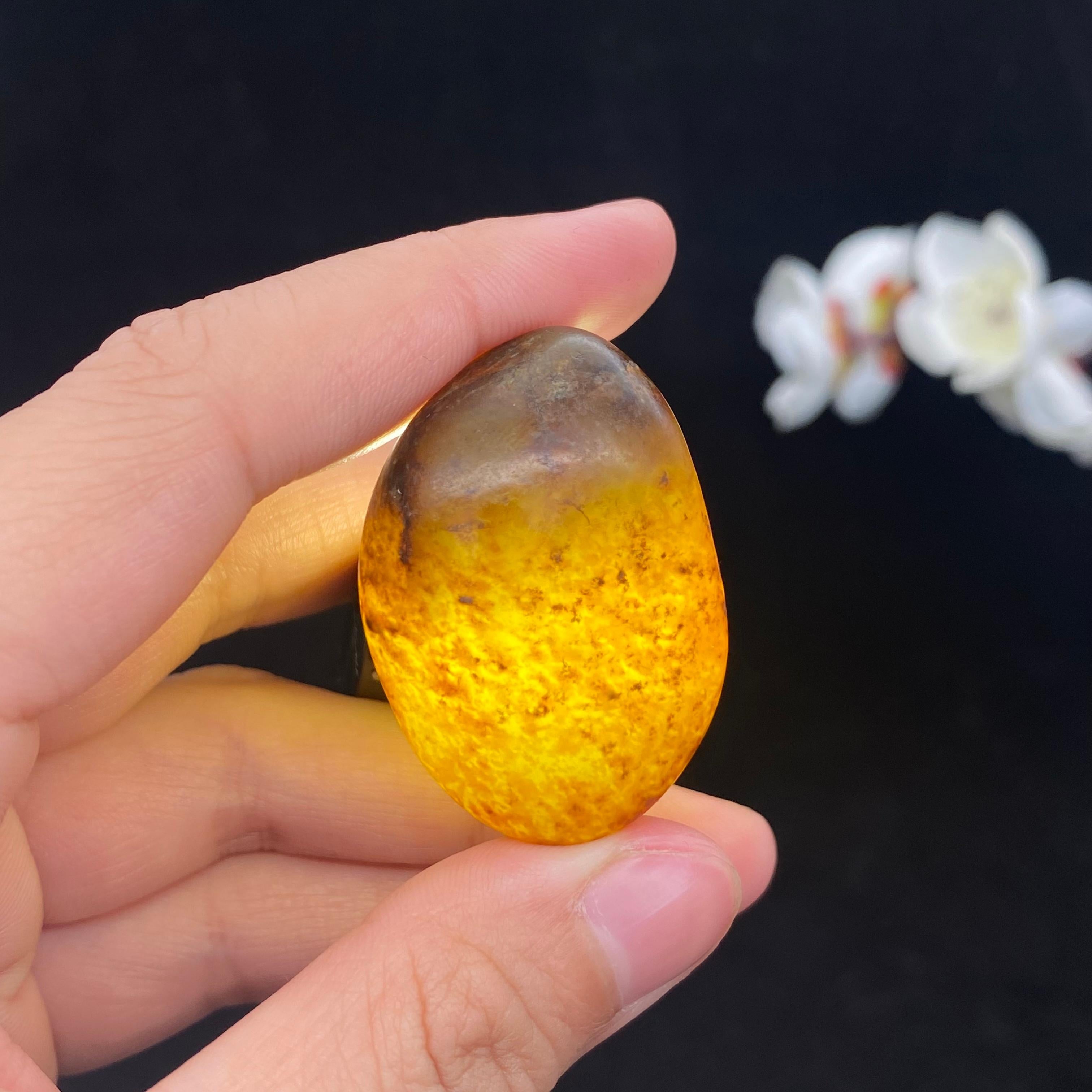 和田玉洒金皮籽料挂件（26.9g）