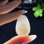 和田玉新疆且末米达料白玉生肖兔（9.6g）