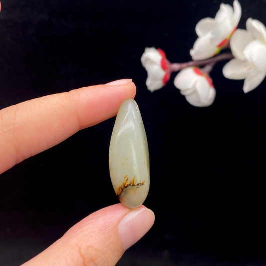 和田玉洒金皮籽料原石（12.4g）