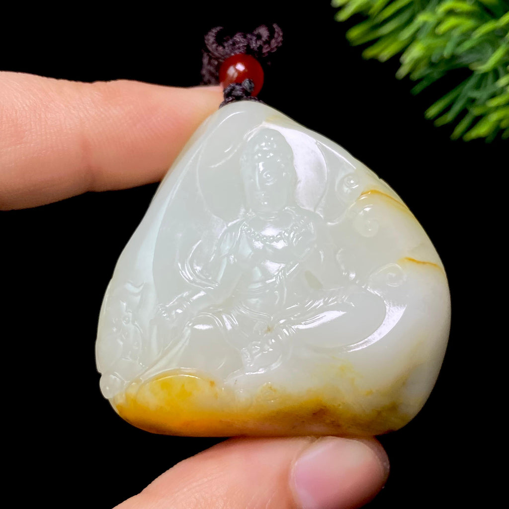 和田玉籽料观音（53.2g）