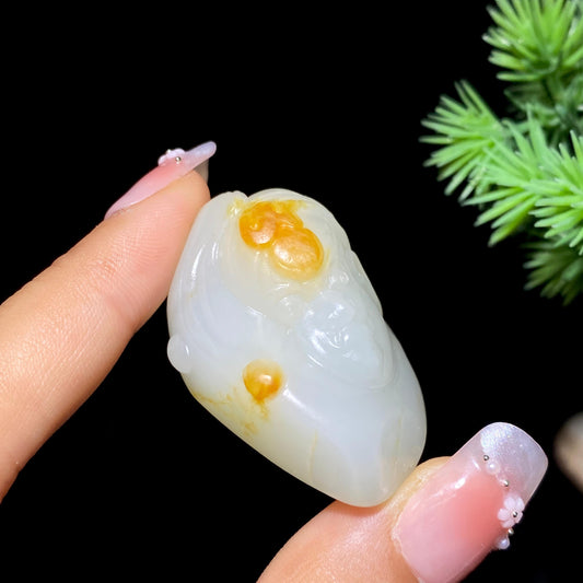 和田玉籽料不动明王（39.0g）