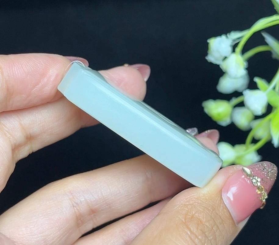 和田白玉莲花无相佛平安无事牌（36.3g）