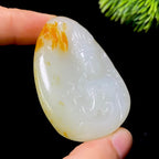 和田玉籽料观音（64.7g）