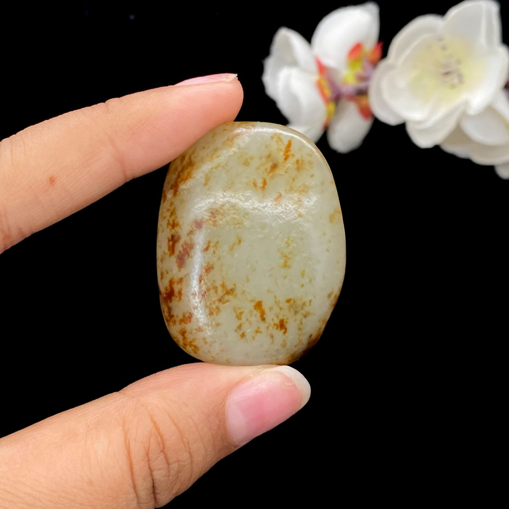 和田玉洒红皮籽料（35.3g）