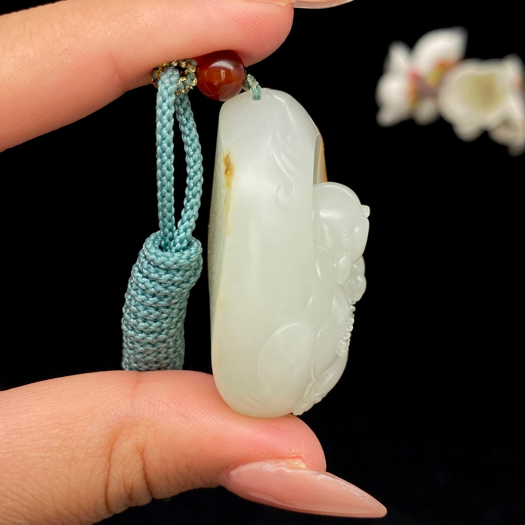 和田玉籽料【佛公】挂件（41.5g）